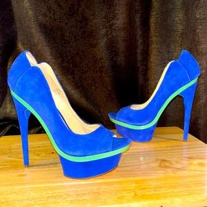 Suede Platform Heels
